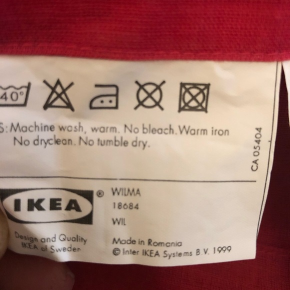 Pink Curtains IKEA #18684 'WILMA' - Picture 6 of 6